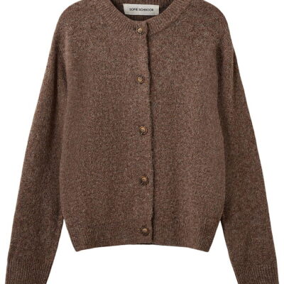 Sofie Schnoor Cardigan - Strik - MauraSY - Brown Melange