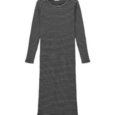 Sofie Schnoor Kjole - Rib - Facita - Black Striped