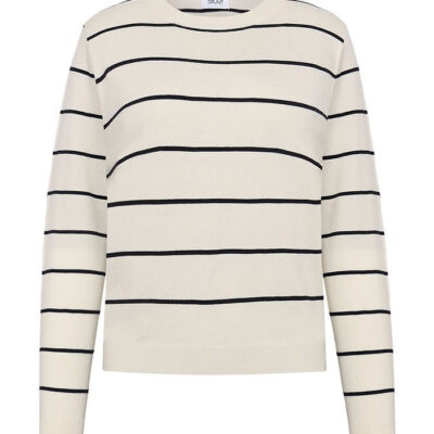 Grunt Bluse - Strik - GrFerro - Off White Stripe