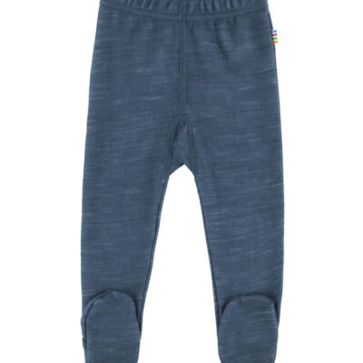 Joha Leggings m. Fødder - Uld/Bambus - Dark Denim