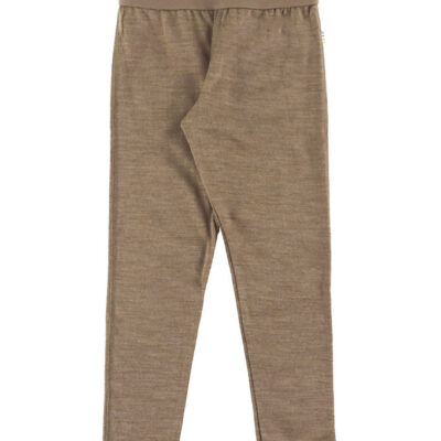 Joha Leggings - Uld/Silke - Beige Melange