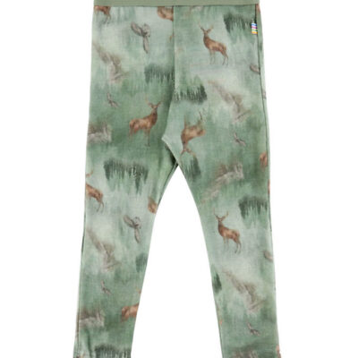 Joha Leggings - Uld - Grøn m. Skov