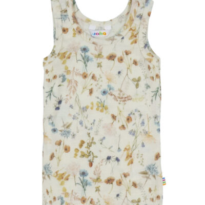 Joha Undertrøje - Uld - Off White m. Blomster