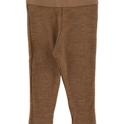 Joha Leggings - Rib - Uld - Varm Brun
