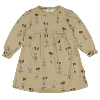 Joha Kjole - Uld - Beige m. Kaniner