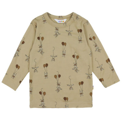 Joha Bluse - Uld - Beige m. Kaniner