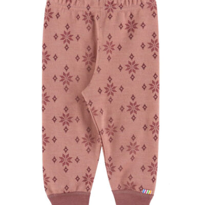 Joha Leggings - Uld/Bomuld - Rose m. Snefnug