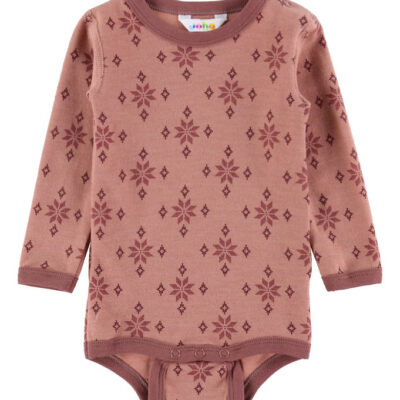 Joha Body l/æ - Uld/Bomuld - Rose m. Snefnug