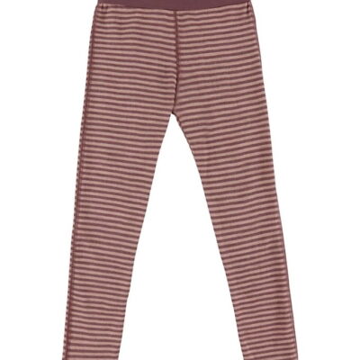 Joha Leggings - Uld - Rose m. Striber