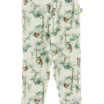 Joha Leggings - Uld - Off White m. Træer