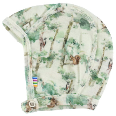 Joha Babyhjelm - Uld - Off White m. Træer