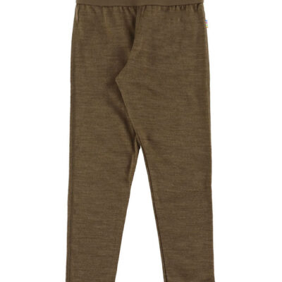 Joha Leggings - Uld/Silke - Brun Meleret