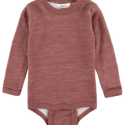 Joha Body l/æ - Uld/Bambus - Mørk Rose