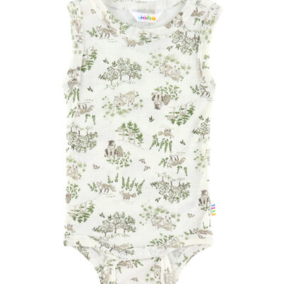 Joha Body u/æ - Uld/Silke - Off White m. Træer