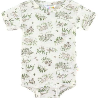 Joha Body k/æ - Uld/Silke - Off White m. Træer