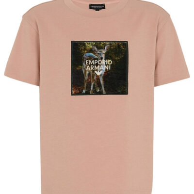 Emporio Armani T-shirt - Mahogany Rose m. Print