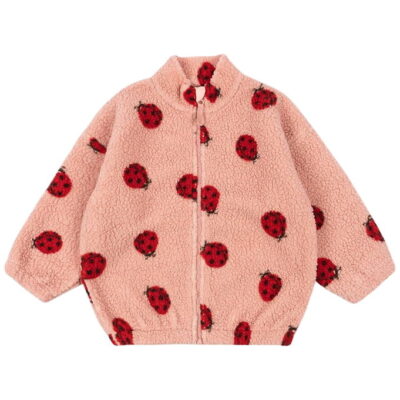 Konges Sløjd Jody Teddy Jakke - GRS - Ladybug Pink