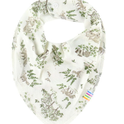 Joha Savlesmæk - Uld/Silke - Off White m. Træer