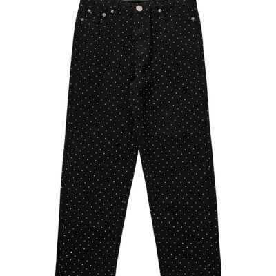 Sofie Schnoor Jeans - Denim - Sort m. Prikker