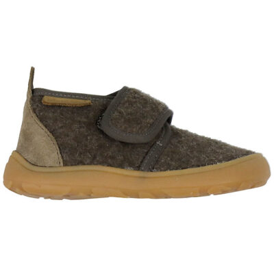Bisgaard Basic Barefoot Uld Indesko, Brun, 27