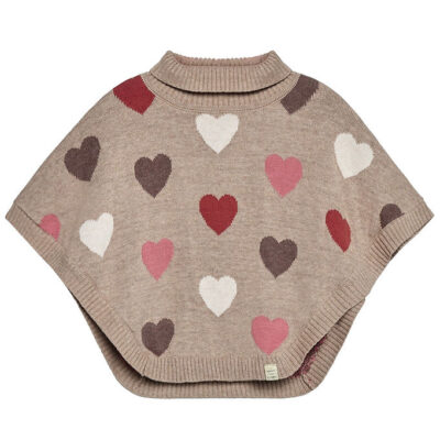 Hust and Claire Poncho - Strik - HCPinja - Biscuit