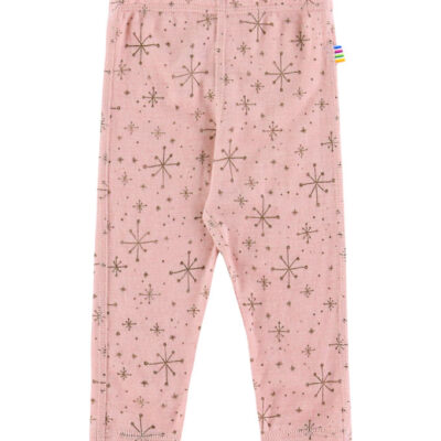 Joha Leggings - Uld - Rosa m. Stjerner