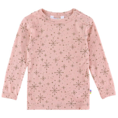 Joha Bluse - Uld - Rosa m. Stjerner