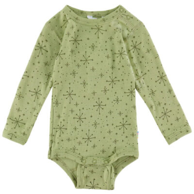 Joha Body l/æ - Uld - Lys Olive m. Stjerner
