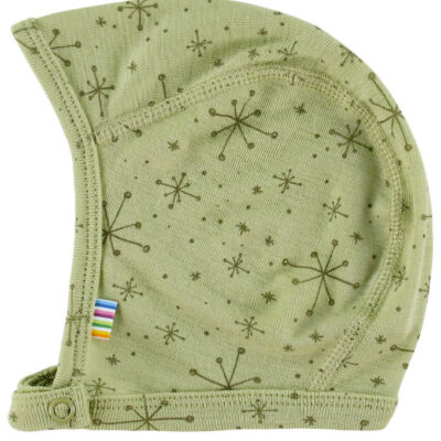 Joha Babyhjelm - 1-lags - Uld - Lys Olive m. Stjerner