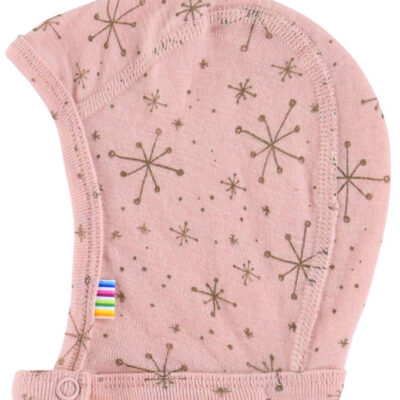 Joha Babyhjelm - 1-lags - Uld - Rosa m. Stjerner