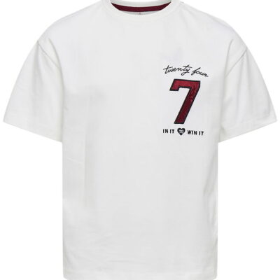 Kids Only T-shirt - KogEbba - Cloud Dancer/Seven
