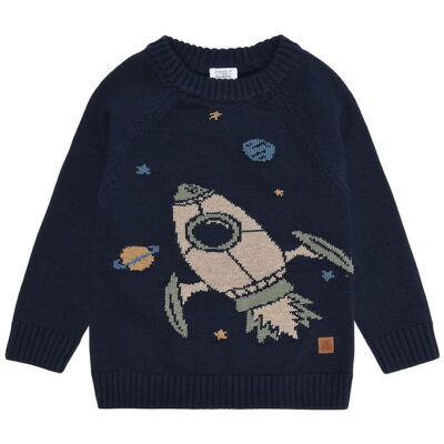 Hust and Claire Bluse - Strik - Pelle - More Navy