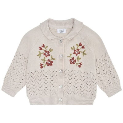 Hust and Claire Cardigan - Strik - Cilja Embroidery - French Oak