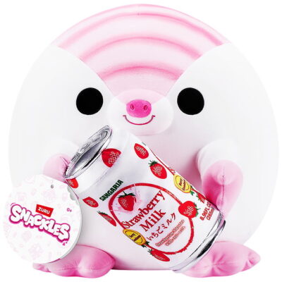 Snackles Bamse - 20 cm - Bæltedyret Lucy m. Strawberry Milk