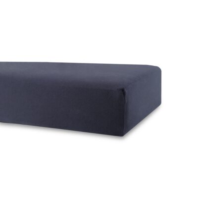 Stræklagen 60x120 cm - Mørkeblåt - 100% bomuld jersey lagen - faconlagen til babymadras