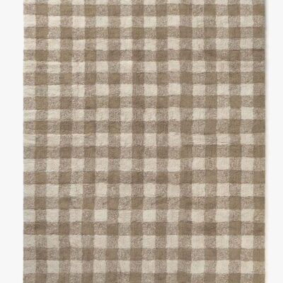 LorenaCanals Vaskbar Vichy Gulvtæppe 90x120 cm, Marron