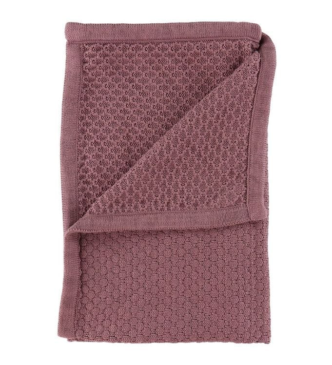 Fixoni Tæppe - Strik - 70x70 cm - Grape Shake