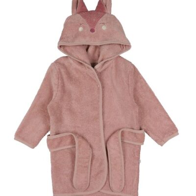 Pippi Baby Badekåbe - Misty Rose m. Ræv
