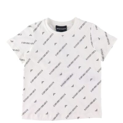 Emporio Armani T-Shirt - Hvid m. Tekst