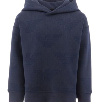 Emporio Armani Hættetrøje - Navystribet m. Logoer