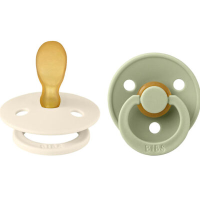 BIBS Colour Sutter - 2-pak - Str. 1 - Symmetrisk - Ivory/Sage