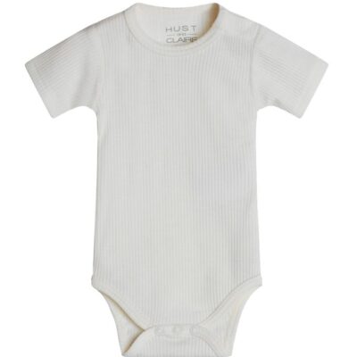 Hust and Claire Body k/� - Bet - Rib - Uld - Off White