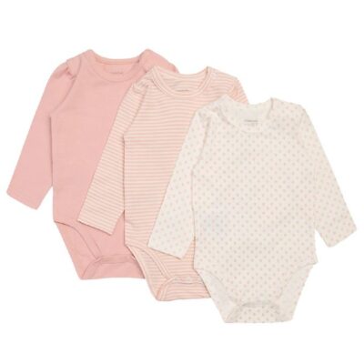 Hust and Claire Body l/æ - Blue - 3-Pak - Rosa/Hvid