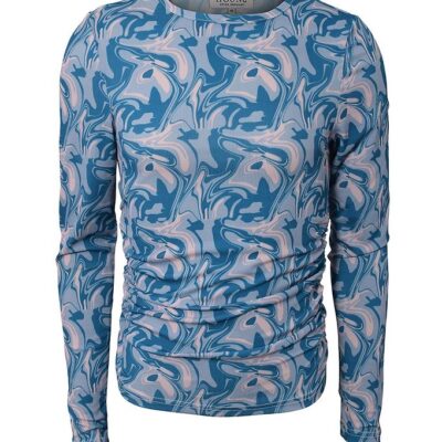Hound Bluse - Graphic Top - Cobalt Blue Mix