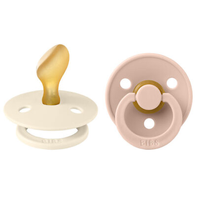BIBS Colour Sutter - 2-pak - Str. 2 - Anatomisk - Ivory/Blush