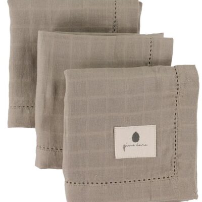 Pine Cone Stofbleer - 70x70 cm - 3-pak - Edith - Mushroom