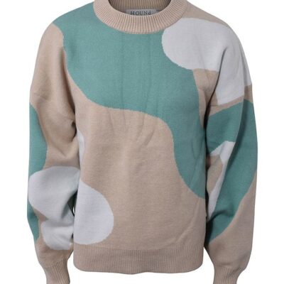 Hound Bluse - Pattern Knit - Sand