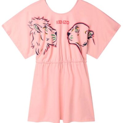 Kenzo Kjole - Rosa m. Print