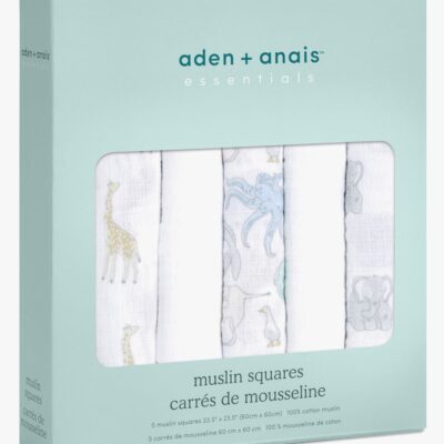 Aden + Anais™ Essentials Stofble 5-Pak, Natural History