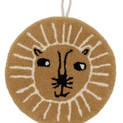 OYOY Vægtæppe - Ø28 cm - Lion - Caramel